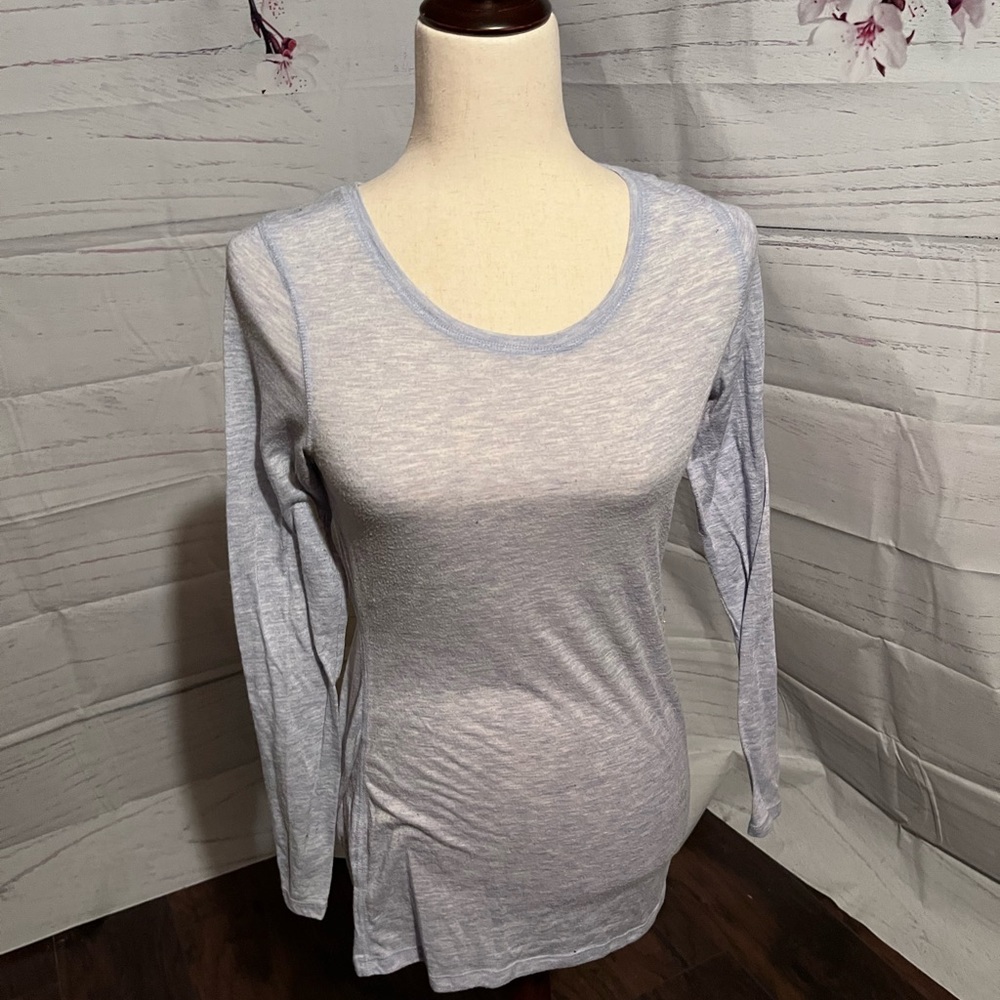 Express blue long sleeve shirt